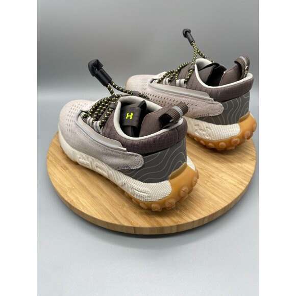 Under Armour Shoes Womans 7.5 Summit Fat Tire Trail Running Beige 3024921 - Picture 6 of 13